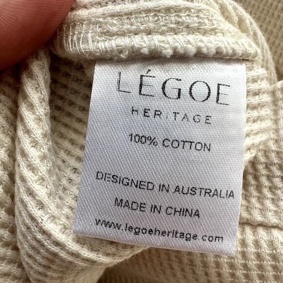 Legoe Heritage WAFFLE JOGGERS pants cream size 1 M DR - Picture 4 of 5